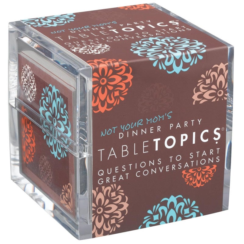 TableTopics Not Your Momâ€™s Dinner Party Conversation Cards for Adults to Get to Know Each Other on a New Level, 135 Eye-Opening Questions for Friends at Parties, Unique Host Gift - Image 1